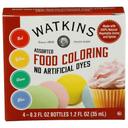Watkins Assorted Food Coloring, 1.2 Fluid Ounce -- 6 per case