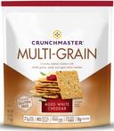 Crunchmaster White Cheddar Multi Grain Cracker, 4 Ounce -- 12 per case.