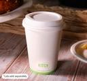 KITCH 24/7 White Compostable Paper Hot Cup, 12 Ounce -- 1000 per case