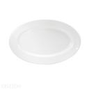 Buffalo Cream White Undecorated Rolled Edge Platter, 9 3/8 inch -- 24 per case.