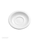 Buffalo Bright White Ware Undecorated Rolled Edge Saucer, 6 inch -- 36 per case.