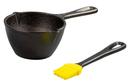 Lodge Cast Iron Melting Pot and Silicone Basting Brush, 15.2 Ounce -- 3 per case