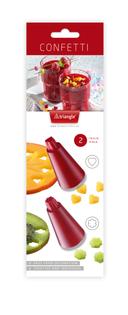 Triangle ABS Plastic Confetti Cutter Set, set of 2