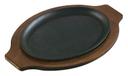 Lodge Cast Iron Handleless Oval Serving Griddle -- 6 per case.
