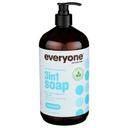 Everyone Unscented 3 in 1 Soap, 32 Ounce -- 3 per case