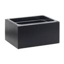 Cal-Mil Midnight Bamboo Ice Housing with Clear Pan, 10 x 12 x 6.5 inch