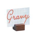 Cal-Mil Mid Century Center Cut Card Holder, 1.75 inch Width x 1.75 inch Depth x 1.125 inch Height