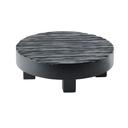 Cal-Mil Monterey Black Wood Round Riser, 12 inch Dia. X 4 inch Height