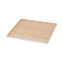 Cal-Mil Natural Wood Melamine Bento Box Lid Only, 10 inch Width x 10 inch Depth x 0.5 inch Height