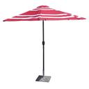 American Maid Red Wide Stripe Umbrella, 9 feet -- 4 per case