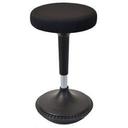 Uncaged Ergonomics Round Black Wobble Stool
