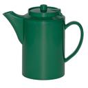 Service Ideas Plastic Forest Green Double Wall Teapot without Tether, 16 Ounce Capacity