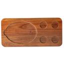 Tablecraft Acacia Fajita Rectangular Serving Board, 18.5 x 8.75 x 0.75 inch