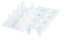 Silikomart CuveFlex Silicone 8 Cavities Astro Baking Mold, 2.6 x 3 inch Height Cavity