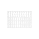 Silikomart Decorative Element Chablon Mustache 43 Cavities Silicone Mold Set, set of 2