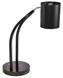 Rosseto Single Black Matte Heat Lamp with Black Metal Base and Plain Shade, 9.75 x 19.5 x 26 inch