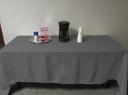 Intedge Grey Poly/Cotton Tablecloth, 54 x 114 inch 