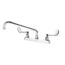 Krowne Royal Series 8 inch Center Deck Mount Faucet with 12 inch Spout and Vandal Resistant Wrist Blades Handles