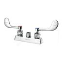 Krowne Royal Series 4 inch Center Deck Mount Faucet Body with Vandal Resistant Wrist Blades Handles without Spout