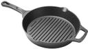 Winco FireIron Pre-Seasoned Round Cast Iron Grill Pan, 10 1/4 x 10 1/4 x 1 3/4 inch -- 4 per case