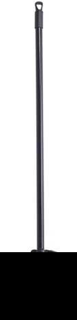 Winco Medium Duty Flagged Black Bristles Lobby Broom with 30 inch Length Metal Handle -- 24 set per case