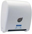 Winco Pur-Clean White Auto Cut Roll Towel Dispenser -- 3 per case