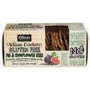 Olinas Bakehouse Fig and Sunflower Seed Artisan Crackers, 3.5 Ounce -- 12 per case