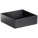 Cal-Mil Black Melamine Box, 10 x 10 x 3 inch -- 2 per case