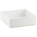 Cal-Mil White Melamine Box, 10 x 10 x 3 inch -- 2 per case
