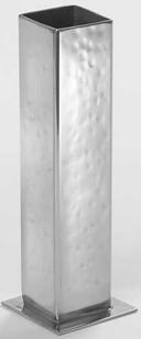 American Metalcraft Stainless Steel Hammered Bud Vase, 1 3/4 x 5 1/4 inch