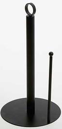 American Metalcraft Black Round Base Paper Towel Holder, 13 inch Height