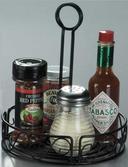 American Metalcraft Wrought Iron Condiment Rack, 7 1/2 inch