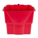 Rubbermaid Commercial WaveBrake Red Dirty Water Bucket, 18 Quart Capacity -- 6 per case