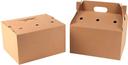 SCT Kraft Corrugated Catering Barn Box, 12 15/16 x 10 11/16 x 7 5/8 inch -- 36 per case