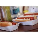 Southern Champion White Paper Board Hot Dog Tray, 20.375 x 15.375 x 8.125 inch -- 1000 per case