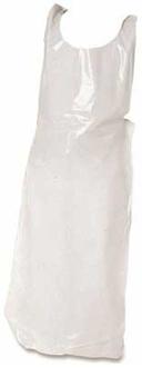 Bunzl Prime Source Smooth Finish 1 Mil Polyethylene White Apron, 28 x 46 inch -- 1000 per case