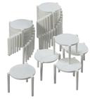 W Packaging Plastic White Round Pizza Topper, 14.75 x 9.875 x 4.125 inch -- 1000 per case