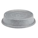 Cambro Versa Round Granite Gray No Hole Plate Camcover, 12 1/4 inch Inside Diameter -- 12 per case