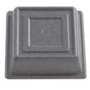 Cambro Versa Square Granite Gray No Hole Plate Camcover, 8 1/2 inch Inside Diameter -- 12 per case