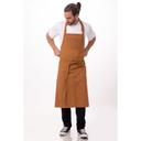 Chef Works Nut Meg Rockford Chefs Bib Apron, 40 inch Long x 39 inch Wide
