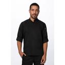 Chef Works Black Large Modern Fit Sustainable Hartford Chef Coat for Unisex