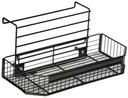Mobile Merchandisers Black Adjustable Cooler Mount Basket, 24 x 10 inch