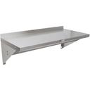 John Boos 18 Gauge Stainless Steel Wall Shelf with Pot Rack, 132 x 12 inch.