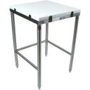 John Boos Polyethylene 1000 Top Stainless Steel Breaking Table, 40 x 30 x 2.75 inch.