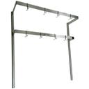John Boos Table Mount Double Bar Stainless Steel Pot Rack, 60 inch.