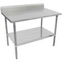 John Boos 16 Gauge Stainless Steel Work Table with Galvanized Base and Shelf, 36 x 30 inch.