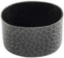 Tablecraft Crackle Collection Black Powder Coated Finish Oval Sugar Packet Holder, 3.25 x 2.375 x 2.125 inch
