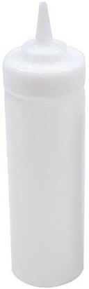 Tablecraft High Density 53 mm Widemouth Clear Squeeze Bottle, 12 Ounce Capacity -- 12 per case