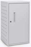 Luxor Gray 16 Tablet Vertical Wall / Desk Charging Box, 15.75 x 13 x 27.5 inch Height