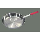Winco Gladiator 3003 Aluminum Natural Finish Fry Pan with Silicone Sleeve, 12 inch.